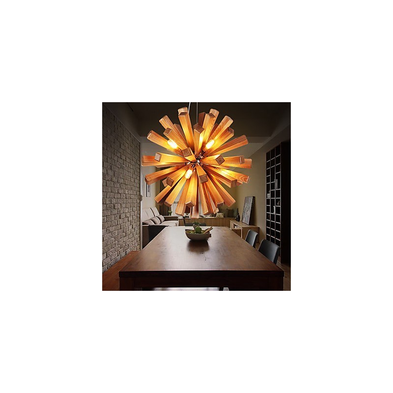 Pendelleuchten Country Holz Bambus