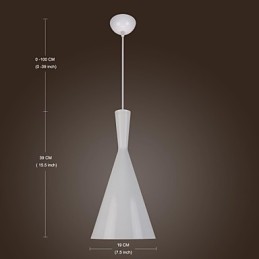 Moderne zeitgenössische Retro Country Malerei Metall Pendelleuchte