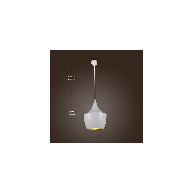 Moderne zeitgenössische Retro Country Malerei Metall Pendelleuchte