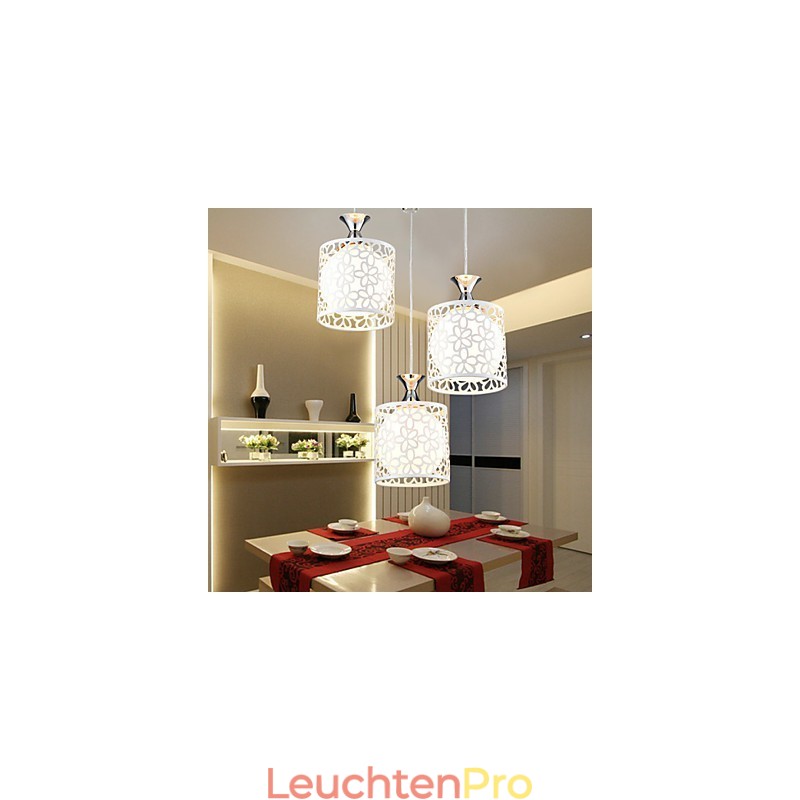Zeitgenössische und vertraglich drei kreative Kristall Droplight Schmiedeeisen Lampe