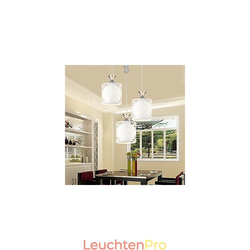 Zeitgenössische und vertraglich drei kreative Kristall Droplight Schmiedeeisen Lampe