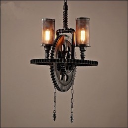 Industrial Wind Cafe Personalisierte Studio Gear Doppelkopf-Anhänger