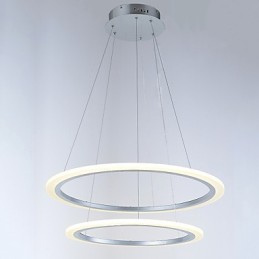 Moderne 2 Ring Pendelleuchte Kronleuchter Leuchten mit