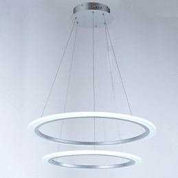 Moderne 2 Ring Pendelleuchte Kronleuchter Leuchten mit
