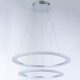 Moderne 2 Ring Pendelleuchte Kronleuchter Leuchten mit