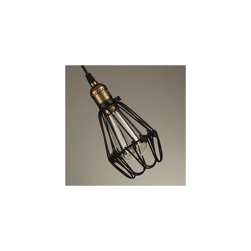 Pendelleuchten Vintage Amerikanischer Landhausstil, der alte Wege schmiedeeiserne kleine Käfig-Droplight wiederherstellt