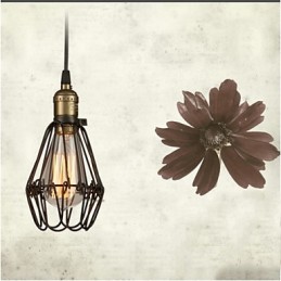 Pendelleuchten Vintage Amerikanischer Landhausstil, der alte Wege schmiedeeiserne kleine Käfig-Droplight wiederherstellt