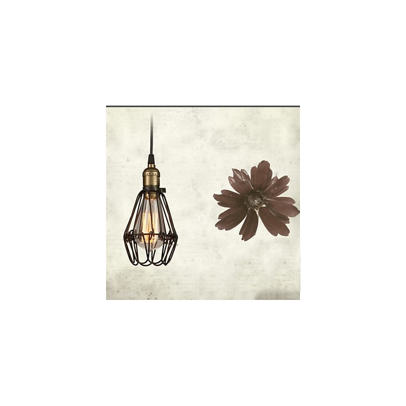 Pendelleuchten Vintage Amerikanischer Landhausstil, der alte Wege schmiedeeiserne kleine Käfig-Droplight wiederherstellt