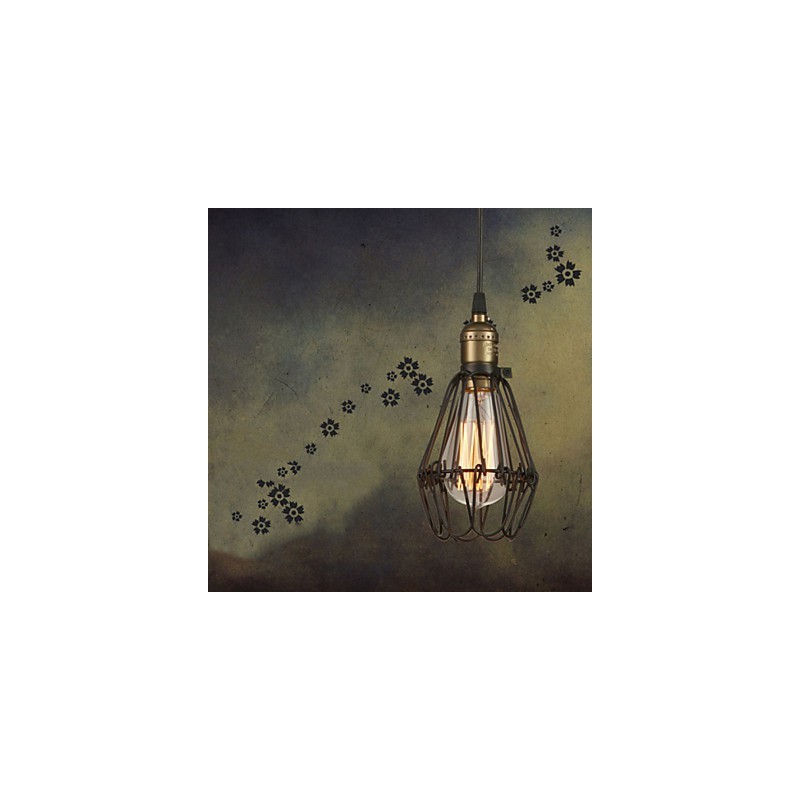Pendelleuchten Vintage Amerikanischer Landhausstil, der alte Wege schmiedeeiserne kleine Käfig-Droplight wiederherstellt