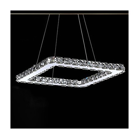 Moderner zeitgenössischer Kronleuchter aus galvanisiertem Metall mit Kristall