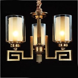 Lampe im chinesischen Stil, Kupferlampe, Kupferlampe