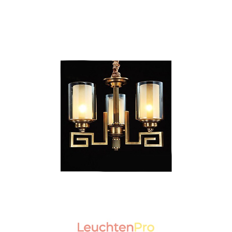 Lampe im chinesischen Stil, Kupferlampe, Kupferlampe