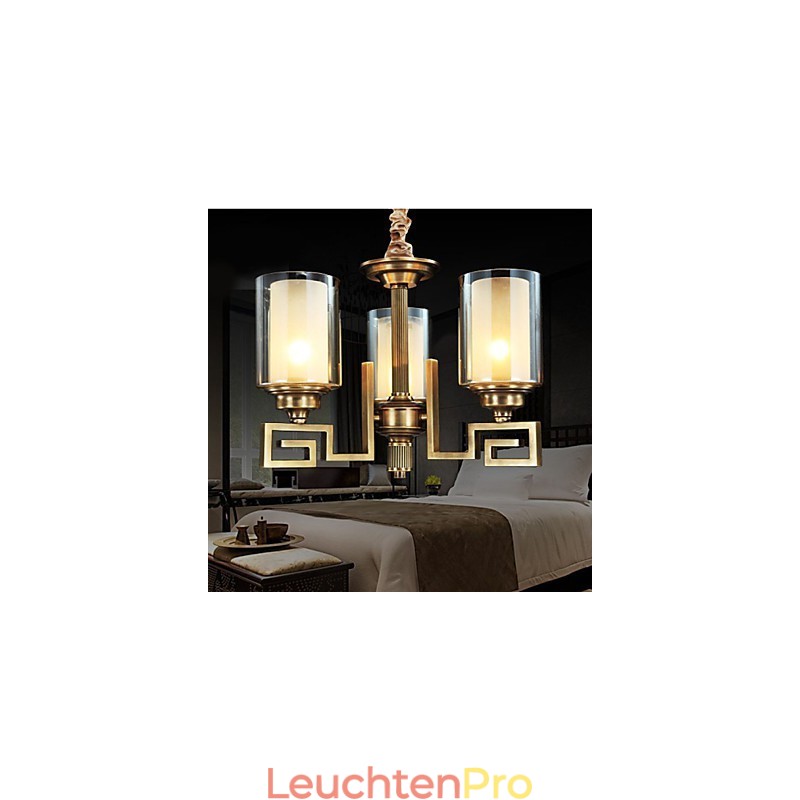 Lampe im chinesischen Stil, Kupferlampe, Kupferlampe