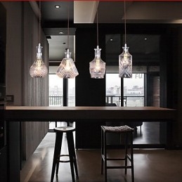 40W * 4 Moderne zeitgenössische traditionelle klassische Vintage Insel Metall Pendelleuchte