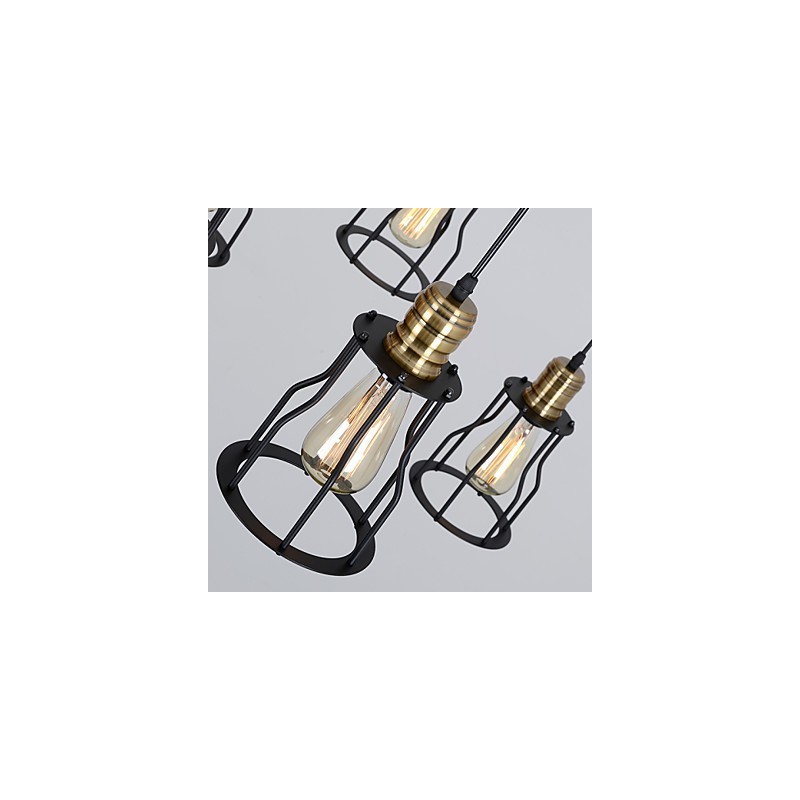 Vintage Edison Mehrere Ajustable DIY Decke Lampe Licht Anhänger Beleuchtung Kronleuchter Moderne Chic Industrielle Esszimmer