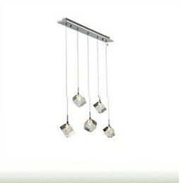 Mode Kristall Lampe Fünf Kopf Kristall Anhänger