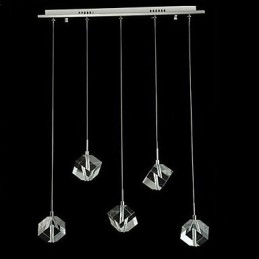 Mode Kristall Lampe Fünf Kopf Kristall Anhänger