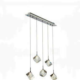 Mode Kristall Lampe Fünf Kopf Kristall Anhänger