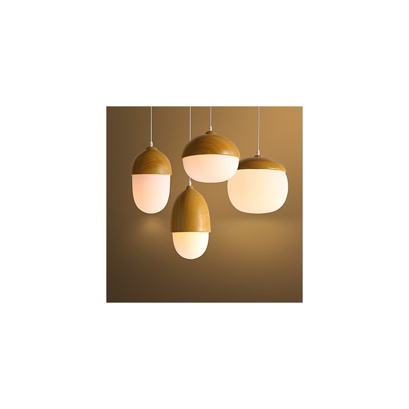 Nordic Vertraglich Pilz Kreative Nüsse Einzelkopf Glas Kronleuchter Lampe Licht