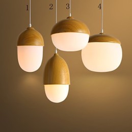 Nordic Vertraglich Pilz Kreative Nüsse Einzelkopf Glas Kronleuchter Lampe Licht