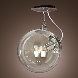 Moderne zeitgenössische Globe Mini-Stil eloxierte Pendelleuchte