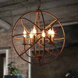 Sitzende Lichter Nordic Country Schmiedeeisen Amerikanischen Retro Kerze Kronleuchter Der Schwarze Kronleuchter