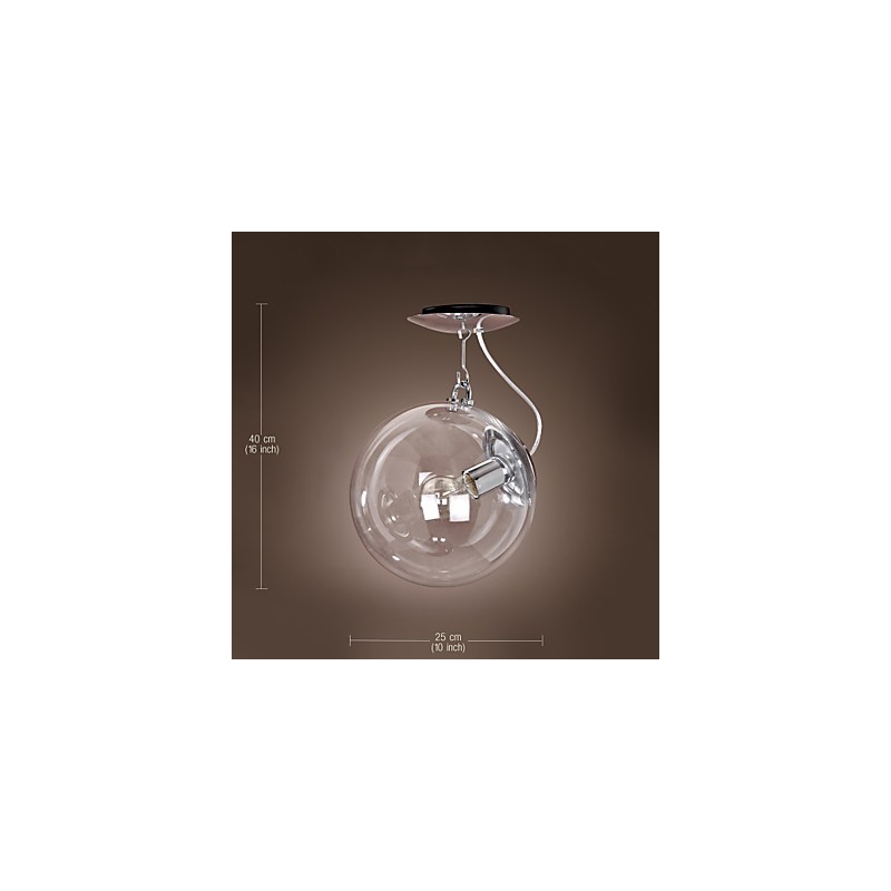 Moderne zeitgenössische Globe Mini-Stil eloxierte Pendelleuchte