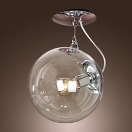 Moderne zeitgenössische Globe Mini-Stil eloxierte Pendelleuchte
