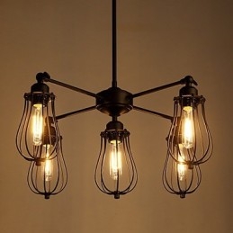 Pendelleuchten Traditionell Klassisch Rustikal Lodge Retro Metall 5 Lichter