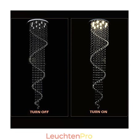 Moderne Kristall Pendelleuchte Kronleuchter Beleuchtung Lampen Leuchten mit Einzelner Spirale D70CM H250CM Moderne Kristall Pendelleuchte Kronleuchter Beleuchtung Lampen Leuchten mit Einzelner Spirale D70CM H250CM