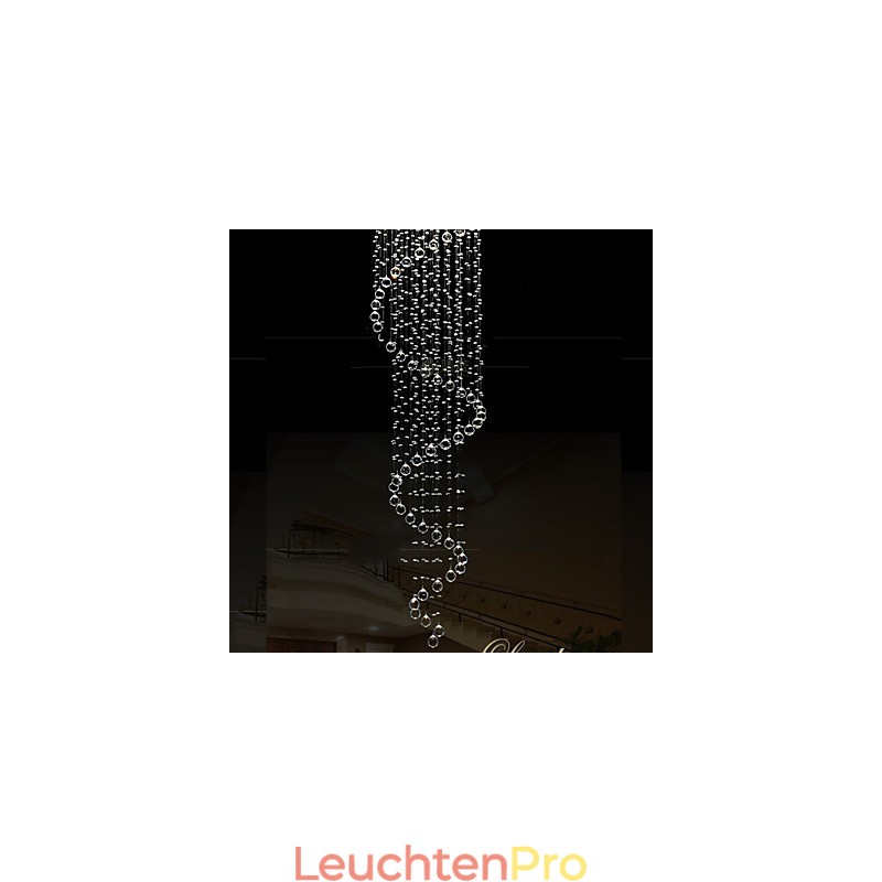 Moderne Kristall Pendelleuchte Kronleuchter Beleuchtung Lampen Leuchten mit Einzelner Spirale D70CM H250CM