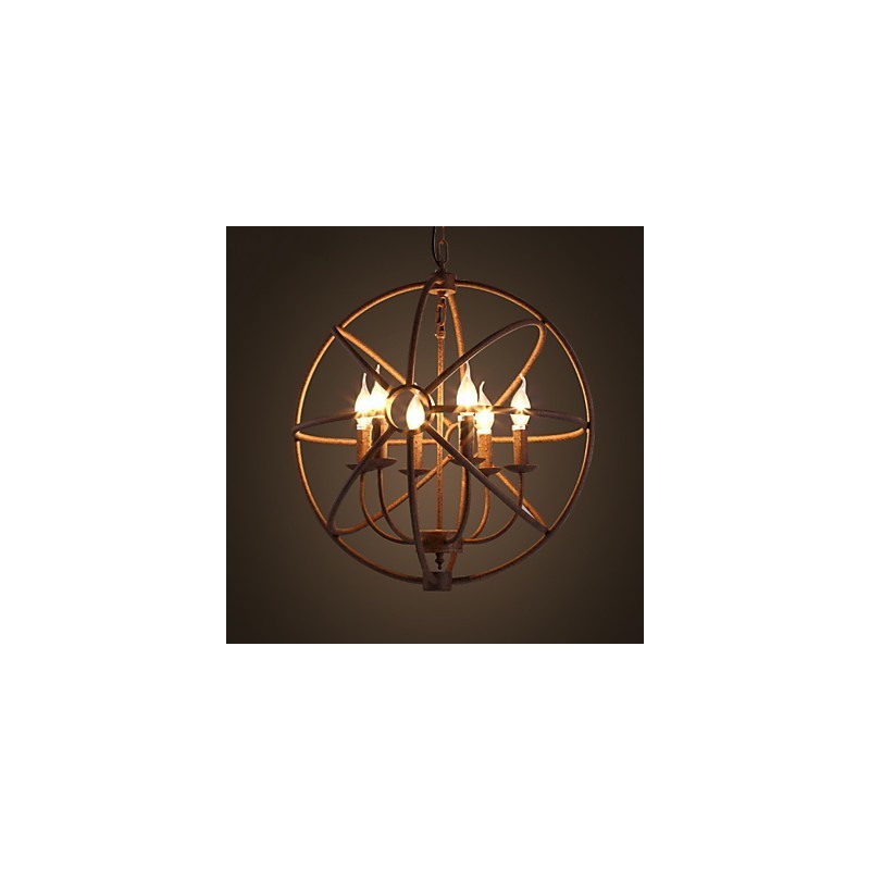Sitzende Lichter Nordic Country Schmiedeeisen Amerikanischen Retro Kerze Kronleuchter Der Schwarze Kronleuchter