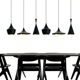Pendelleuchte aus bemaltem Metall im Mini-Stil