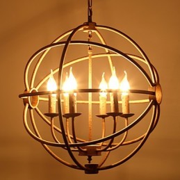 Sitzende Lichter Nordic Country Schmiedeeisen Amerikanischen Retro Kerze Kronleuchter Der Schwarze Kronleuchter