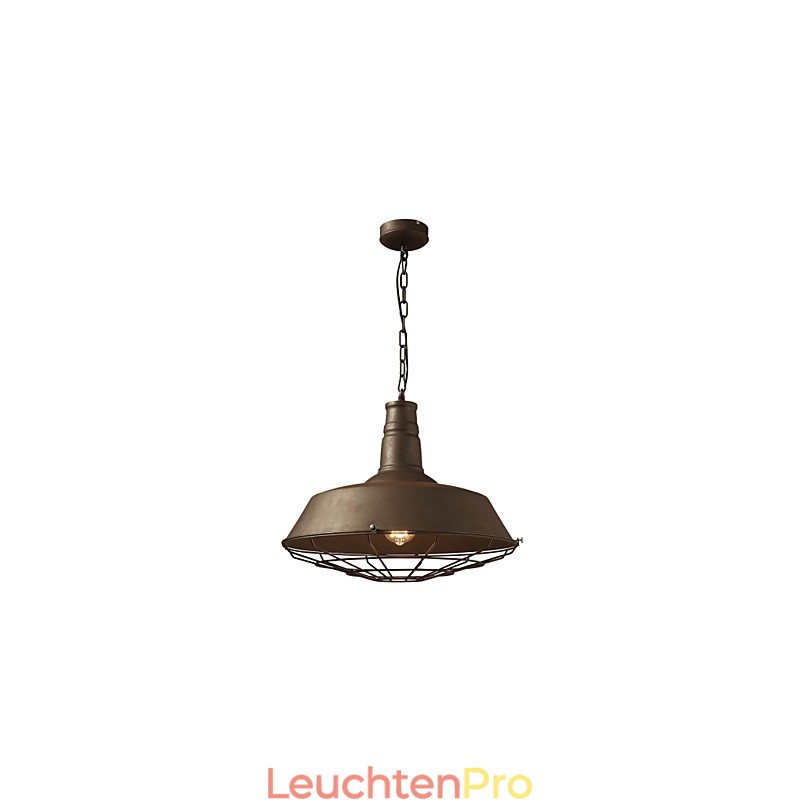 Retro Pendelleuchte 1 Licht Altmetall Materila Shade Shop