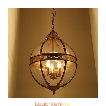 Eisen Bronze Kronleuchter Lampe Glas Eisen Bronze Kronleuchter Lampe Glas