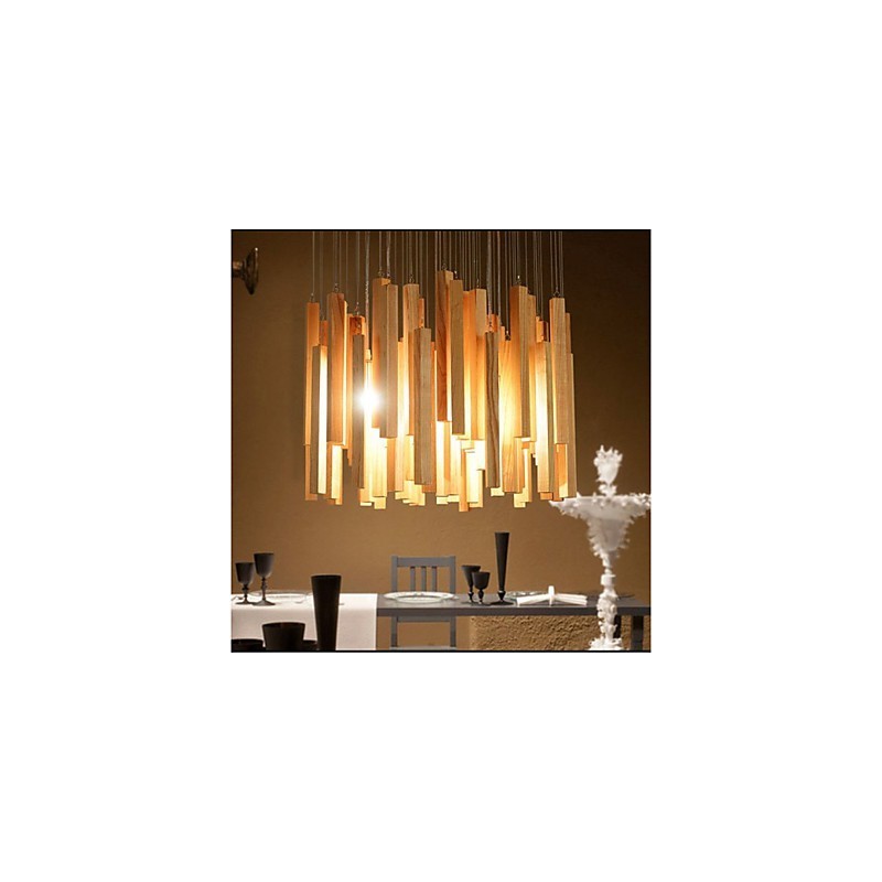 Hotel Engineering Wood Art Line Kronleuchter