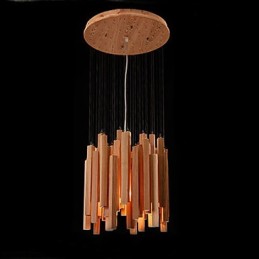 Hotel Engineering Wood Art Line Kronleuchter
