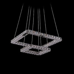 Moderne zeitgenössische Kristall-Metall-Pendelleuchte