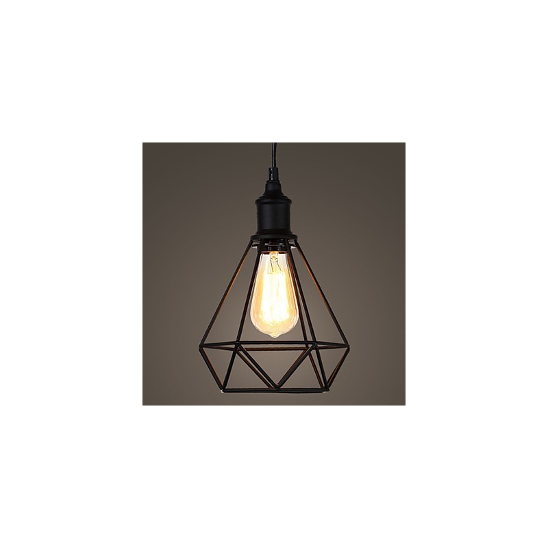 Amerikanischer kleiner Vogelkäfig-Anhänger aus Stahl im Vintage-Retro-Stil, DIY-Tropfenlicht, industrielle Beleuchtungsvorrichtung für die Heimdekoration