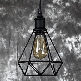 Amerikanischer kleiner Vogelkäfig-Anhänger aus Stahl im Vintage-Retro-Stil, DIY-Tropfenlicht, industrielle Beleuchtungsvorrichtung für die Heimdekoration