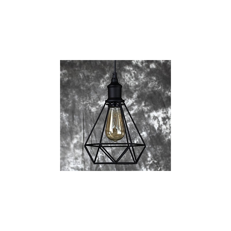 Amerikanischer kleiner Vogelkäfig-Anhänger aus Stahl im Vintage-Retro-Stil, DIY-Tropfenlicht, industrielle Beleuchtungsvorrichtung für die Heimdekoration