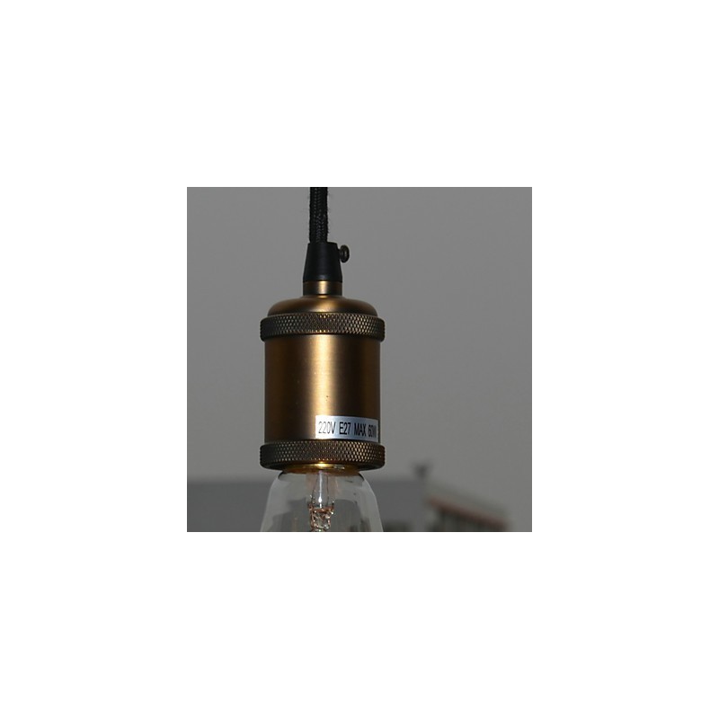 Traditionelle, klassische, galvanisierte Pendelleuchte im Mini-Stil im Vintage-Stil