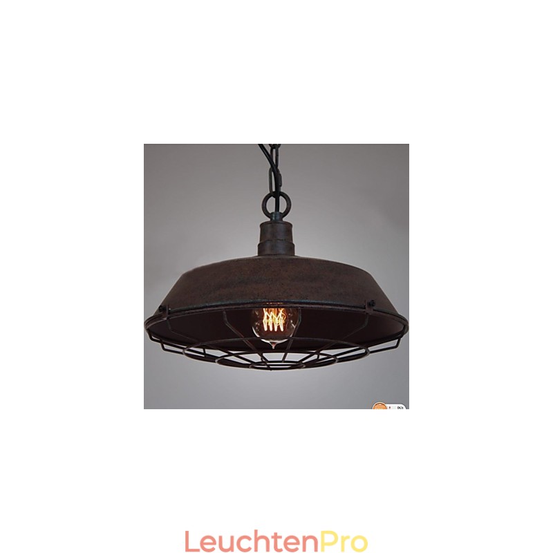 1-flammige Vintage-Pendelleuchte aus Metall