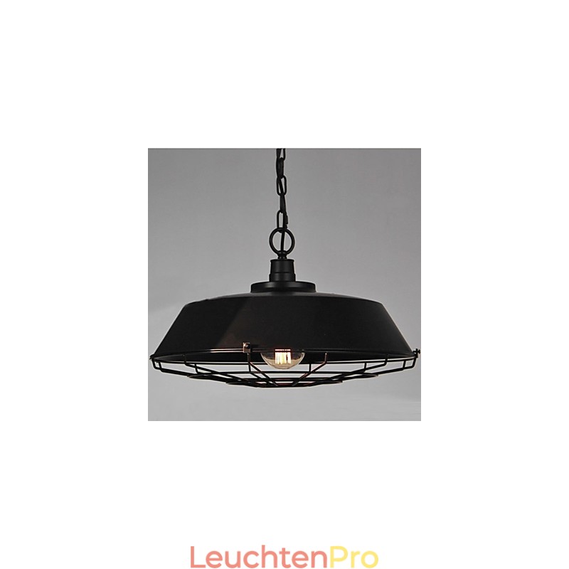 1-flammige Vintage-Pendelleuchte aus Metall
