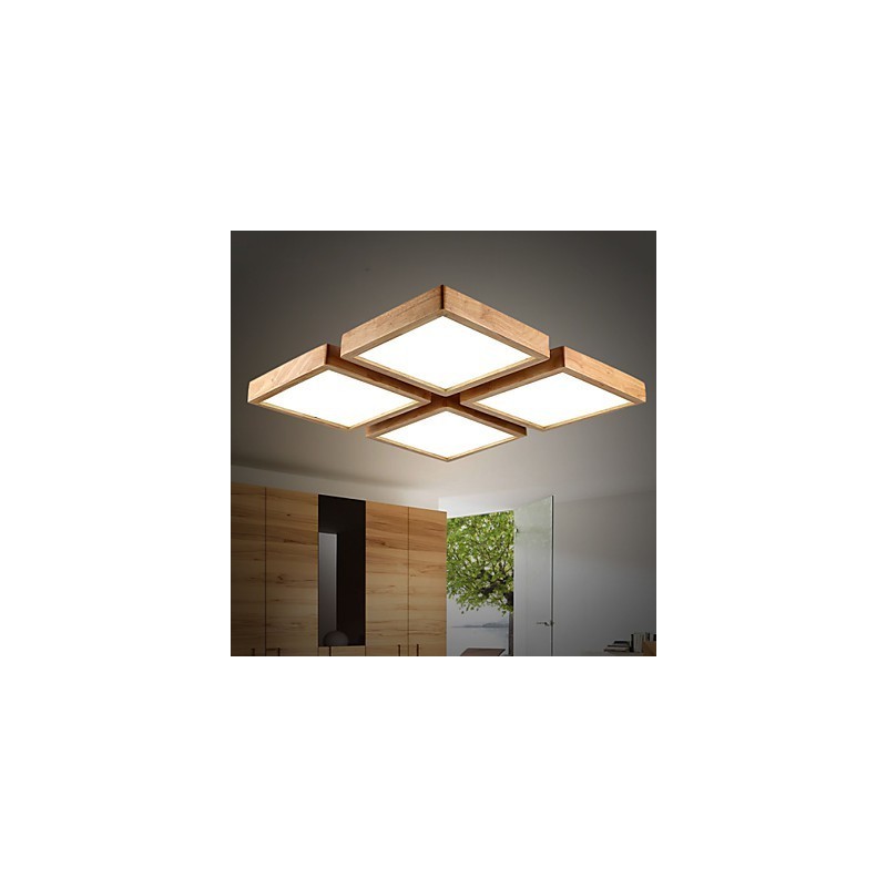 Moderne zeitgenössische Country Mini-Stil andere Holz Bambus Pendelleuchte