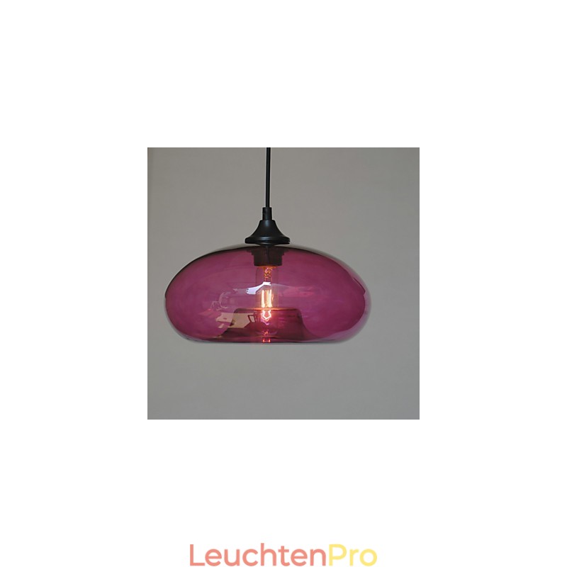 Moderne charakteristische Pendelleuchte mit 1 Licht und transparentem Schirm