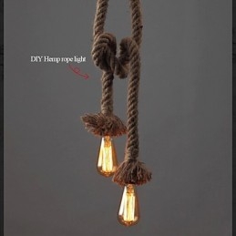 1 Licht DIY Kunst Hanfseil Licht Kreative Hanfseil Droplight