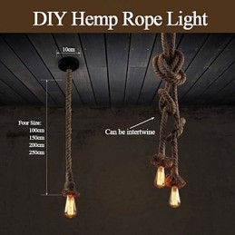 1 Licht DIY Kunst Hanfseil Licht Kreative Hanfseil Droplight