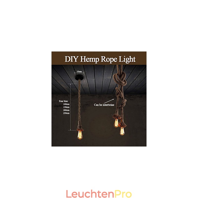 1 Licht DIY Kunst Hanfseil Licht Kreative Hanfseil Droplight